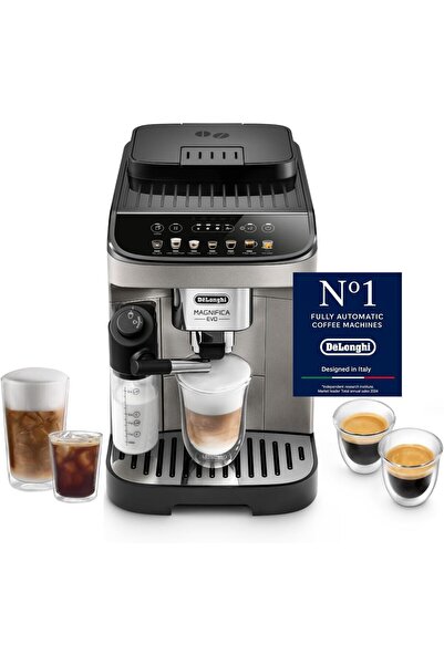 De'Longhi ماكينة قهوة ماجنيفيكا ستارت أوتوماتيكية بالكامل من الحبوب إلى الكوب...