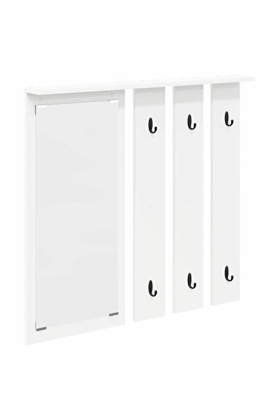 vidaxl Răcător de paltoane montat pe perete Alb 84 x 10 x 80 cm
