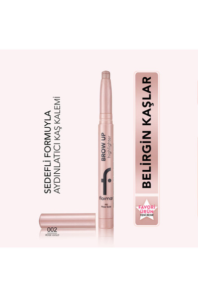 Flormar Kaş Altı Aydınlatıcı Asansörlü Kalem Rose Gold 002