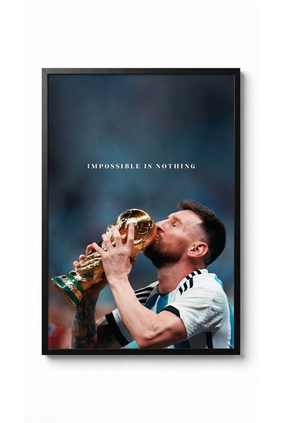 icontablo Lionel Messi İmkansız bir Hiçtir Tasarım Tablo