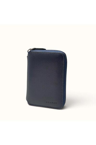 Grande Genuine Leather Zippered Card Wallet Card Holder