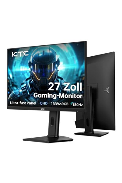 KTC Oyun Monitörü 27 inç, 2K@180Hz / 144Hz 1440P monitör, Fast-IPS paneli, 1 ...