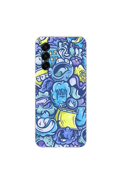 PPKin Samsung Galaxy A17 Compatible Graffiti 9 Design Transparent Case