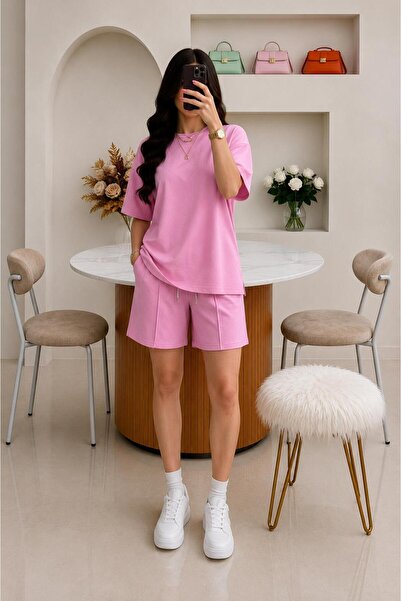Cielo Butikk Modal Kumaş T-shirt Şort Takım