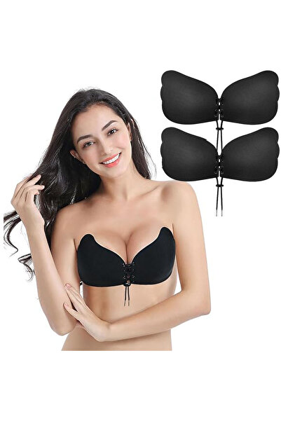 Sthxyfaith Silicone Strapless Bra Invisible Ultra Sticky Backless Deep V Wedd...