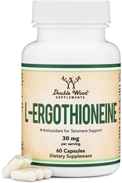 Double Wood Supplements Ergothioneine Supplement (EGT) 30mg of Pure, Plant-Ba...