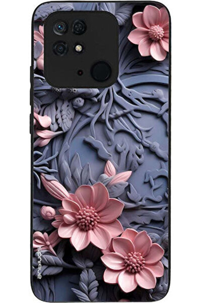 Other Θήκη Sonique Σειράς 3D Λουλουδιών για Xiaomi Redmi 10c Ροζ 02