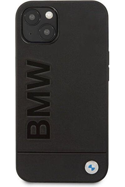 BMW Stamp Πίσω Κάλυμμα Δερμάτινο / Πλαστικό Μαύρο (iPhone 14 Plus) Κωδικός: B...