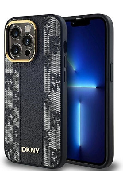 Dkny Δερμάτινο Καρό Μονόχρωμο Σχέδιο Πίσω Κάλυμμα Magsafe Πλαστικό / Δέρμα / ...