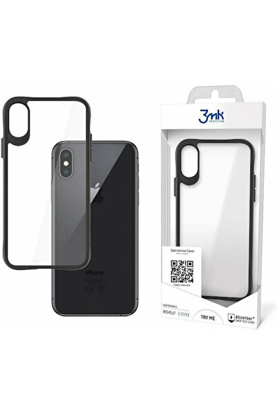 3MK Husă tip armură + Capac spate din silicon 1.5mm Impermeabil Negru (iPhone...
