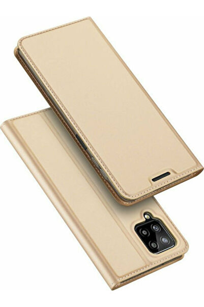 Dux Ducis Skin Pro Book Συνθετικό Δέρμα Χρυσό (Galaxy A22 4G)
