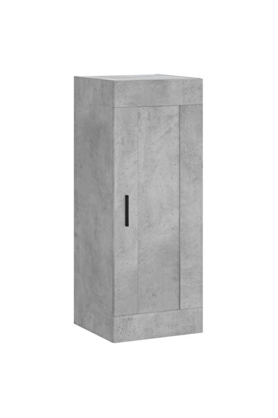 vidaxl Dulap de perete, gri beton, 34,5x34x90 cm, lemn prelucrat