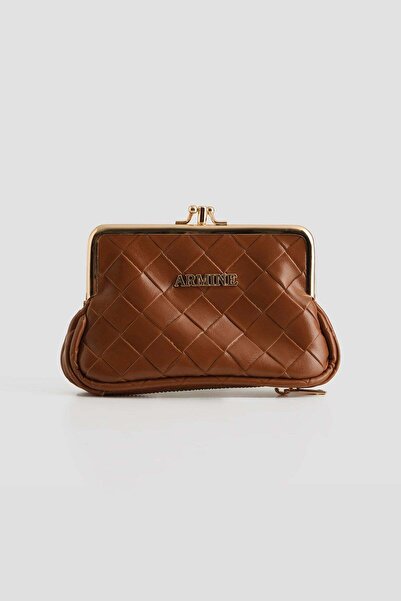 Armine Patent Leather Wallet Tan
