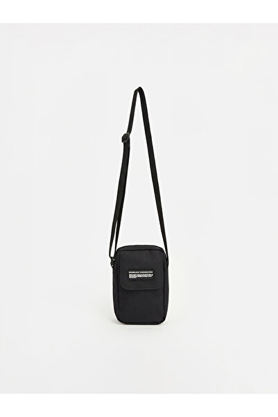 LC Waikiki Black Printed Men's Phone Bag
