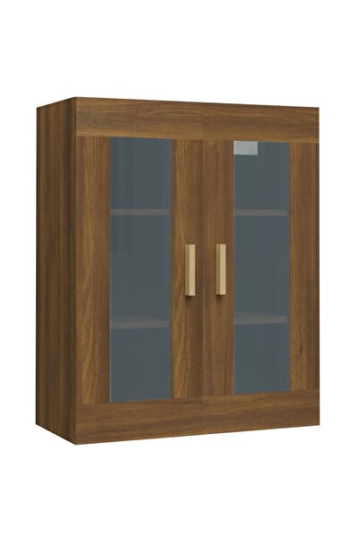vidaxl Dulap de perete suspendat, stejar maro, 69,5x34x90 cm