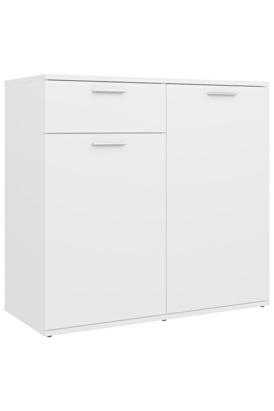 vidaxl Servantă, alb, 80x36x75 cm, lemn prelucrat
