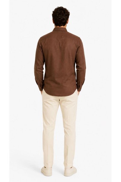 freshgyim Linen Shirt Men's Relaxed Fit