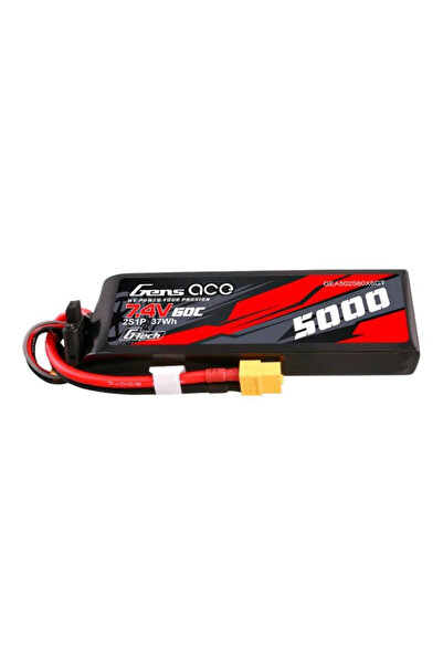 GENS ACE Baterie Lipo 5000mAh 7.4V 60C 2S1P Pentru Modele RC Cu Conector