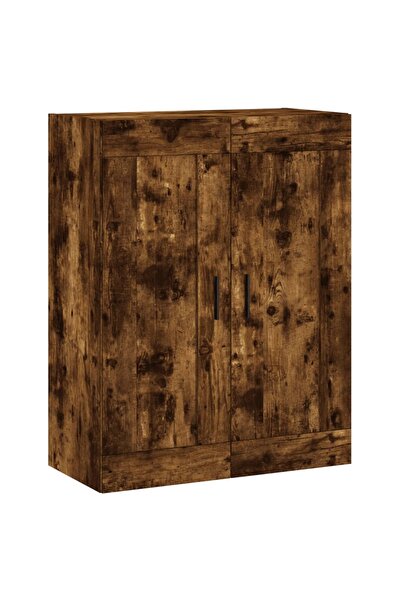vidaxl Dulap pe perete, stejar afumat, 69,5x34x90 cm, lemn prelucrat