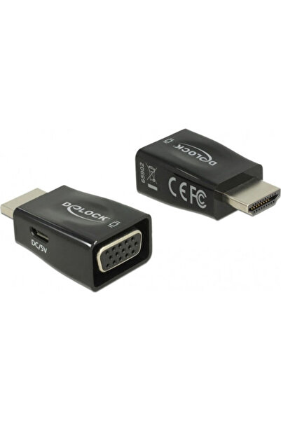 DELOCK Μετατροπέας HDMI Αρσενικό σε VGA Θηλυκό 1 Τεμάχιο 65902