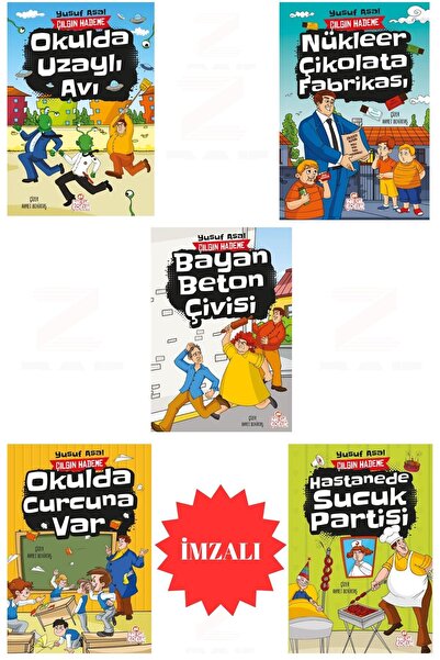 Nesil Çocuk Yayınları Çılgın Hademe-Okulda Uzaylı Avı-Okulda Curcuna Var-Nükl...