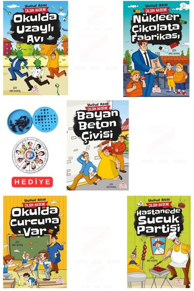 Nesil Çocuk Yayınları Çılgın Hademe-Okulda Uzaylı Avı-Okulda Curcuna Var-Nükl...