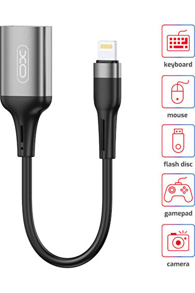 Xo NB201 Μετατροπέας Lightning αρσενικό σε USB-A θηλυκό 1 τεμάχιο