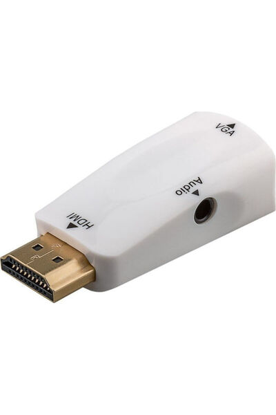 goobay Μετατροπέας HDMI αρσενικό σε 3.5mm / VGA θηλυκό Λευκό 1 τεμάχιο 44793