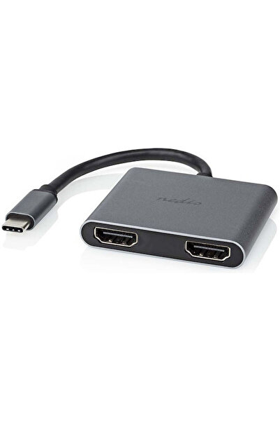 Nedis Μετατροπέας USB-C αρσενικό σε HDMI 2x θηλυκό 1 τεμάχιο CCGP64670BK01