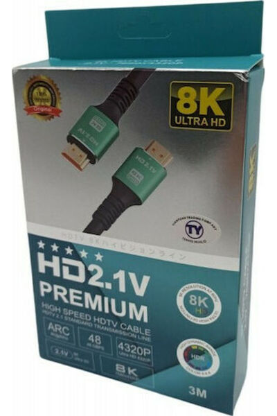 Other Καλώδιο HDMI αρσενικό σε αρσενικό 3μ Μαύρο Κωδικός: TY-67171