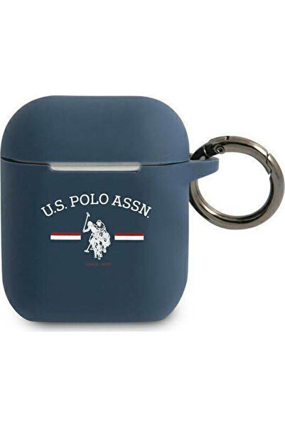 U.S. Polo Assn. Θήκη σιλικόνης με κρίκο σε ναυτικό μπλε χρώμα για Apple AirPo...
