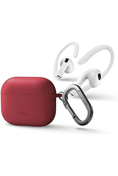 uniq Nexo Θήκη Σιλικόνης με Γάντζο Κοραλί για Apple AirPods 3