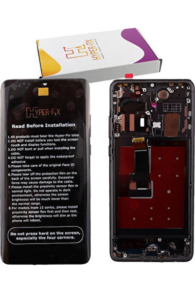 Hyper Οθόνη με Μηχανισμό Αφής και Πλαίσιο για HUAWEI P30 PRO NEW EDITION (Μαύ...