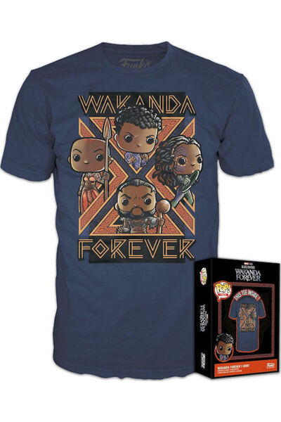 Funko Ποπ! Μπλουζάκια Marvel: Μπλακ Πάνθερ - Ουάκαντα Φόρεβερ (S) Ειδική Έκδοση