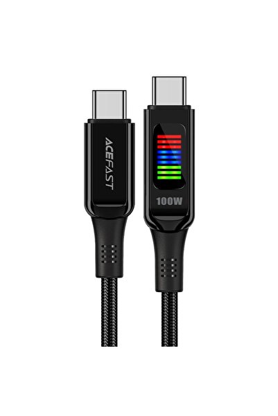 Acefast C7-03 Type-C to Type-C Charging Cable 100W with Smart LED Display Screen