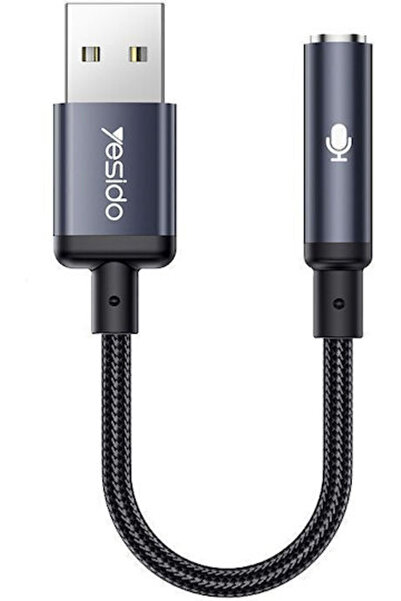 Yesido Μετατροπέας USB-A Αρσενικό σε 3.5mm Θηλυκό 1 Τεμάχιο