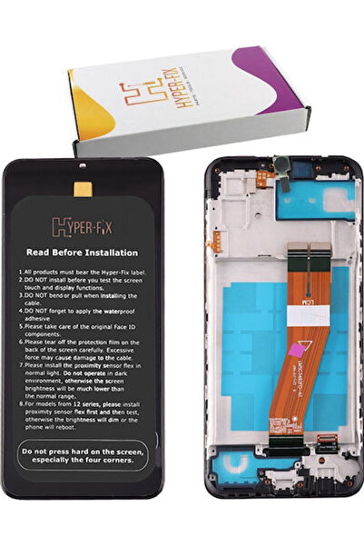 Hyper Οθόνη με μηχανισμό αφής και πλαίσιο για Samsung A03 A035 (Μαύρο) Κωδικό...