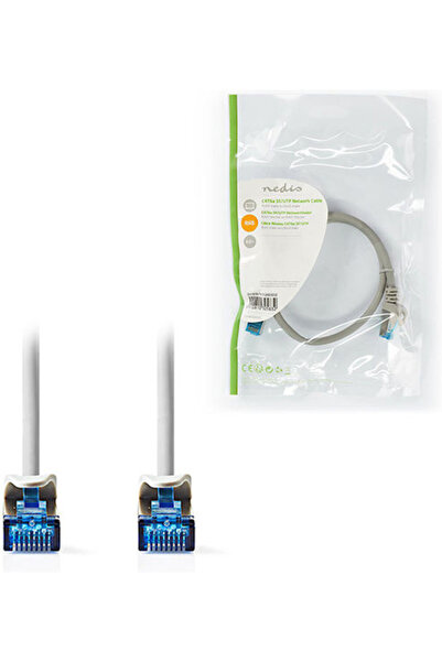 Nedis Καλώδιο Ethernet S/FTP Cat.6a Gigabit 0,5μ Γκρι Κωδικός: CCGP85330GY05