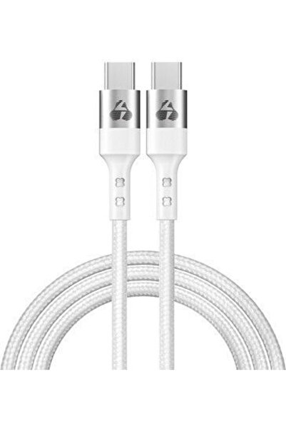 POWERTECH Καλώδιο USB 2.0 USB-C Αρσενικό σε USB-C 60W PD Λευκό 1μ
