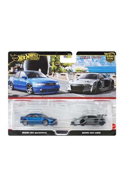 HOT WHEELS Audi S4 Quattro &amp;   Audi R8 LMS Gri Model auto la scară 1:64 P...
