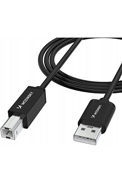 WOZINSKY Καλώδιο USB 2.0 2μ Τύπου Α-Αρσενικό σε Τύπου Β-Αρσενικό
