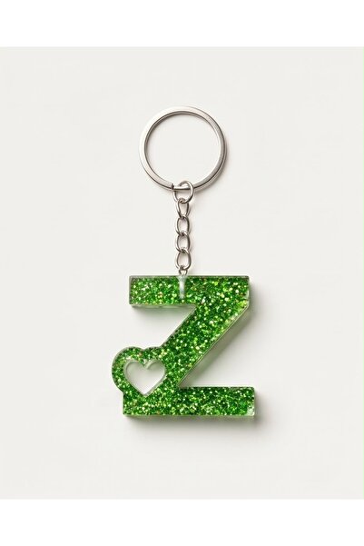 Luvia Accesories Keychain Letter Z with Heart Epoxy Keychain