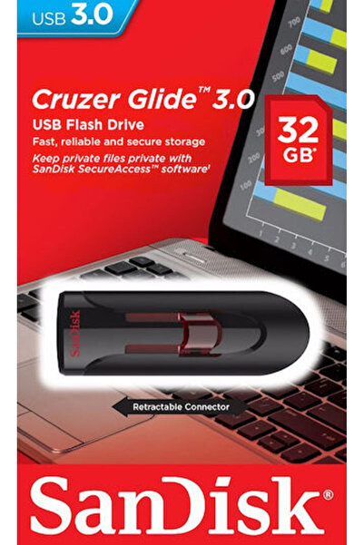 SanDisk Cruzer Glide 32GB USB 3.0 Stick Black