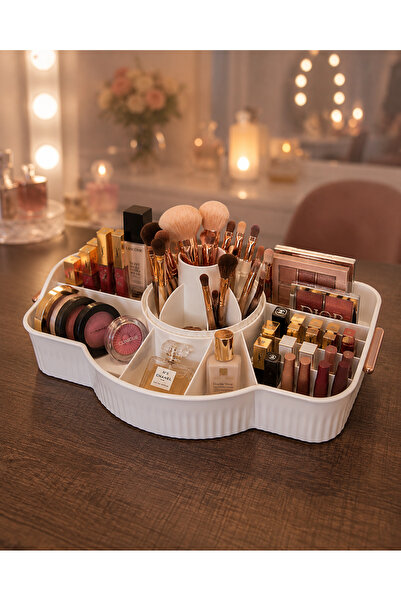 ATA HOME Makeup Organizer Makeup Table Organizer Organizer 360 Degree Rotatin...