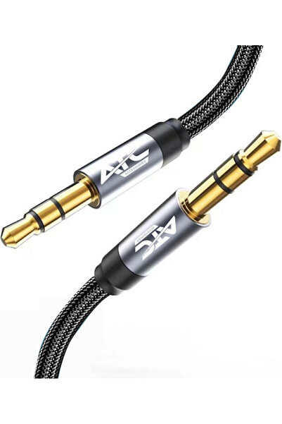 ATC Καλώδιο Ήχου 3.5mm Αρσενικό - 3.5mm Αρσενικό Μαύρο 1.5μ 02.008.0123