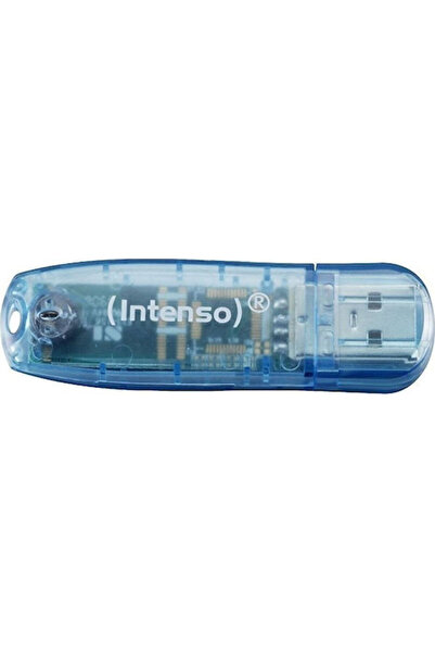 Intenso Στικάκι USB 2.0 4GB Rainbow Line Μπλε