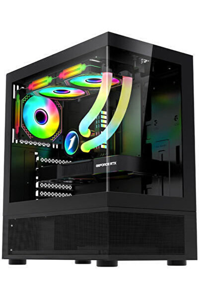 1ST PLAYER 1STPLAYER MIKU Mi7-A Gaming Midi Tower Θήκη Υπολογιστή με Πλαϊνό Π...
