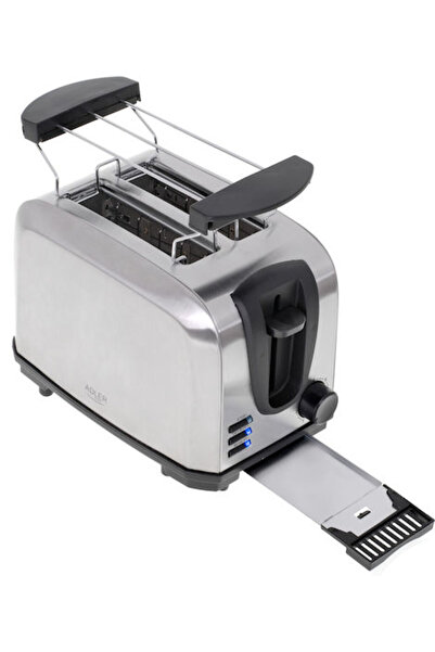 adler Τοστιέρα 2 Θέσεων 700W Ανοξείδωτο Κωδικός: AD 3222