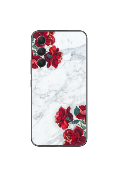 Other Samsung Galaxy A05s Marble and roses Transparent Silicone TPU Θήκη