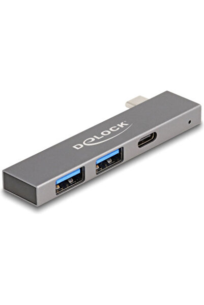 DELOCK Διανομέας USB 3 θυρών USB 3.0 με σύνδεση USB-C Γκρι Κωδικός: 64275